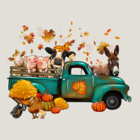 Fall Farm Animals Truck Nancy Heavy Core Tee | Teevron