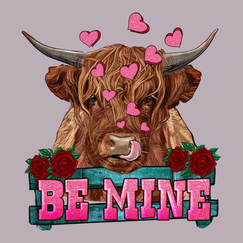 Be Mine Highland Cow Vintage Tee by RanaPortraitStore | Teevron