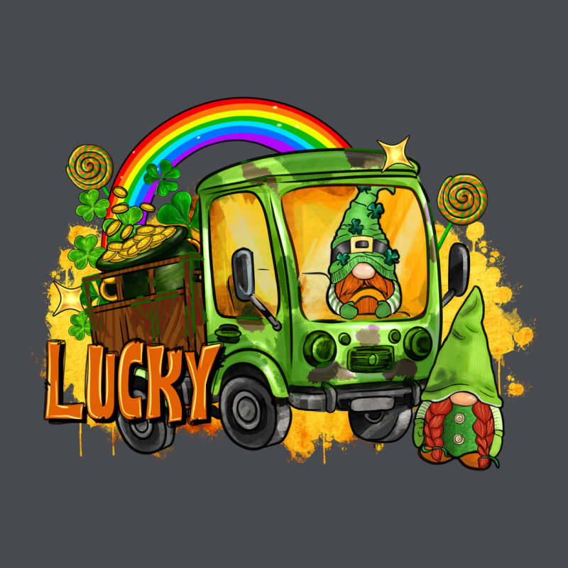 Lucky Gnomes Truck St. Patrick's Day Zipper Hoodie by FaDigitalArtStudio | Teevron