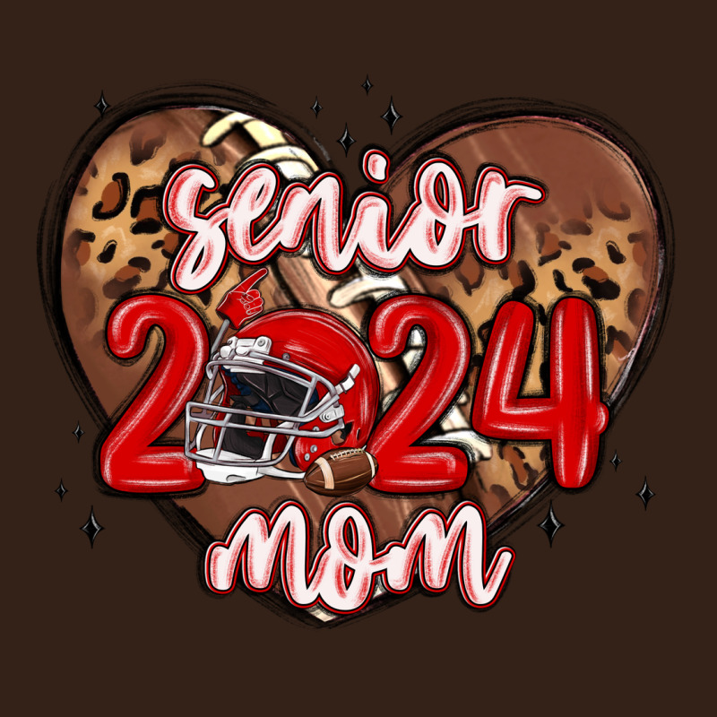 Senior 2024 Mom Football Heavy Core Tee by MaliasSmallBusiness | Teevron
