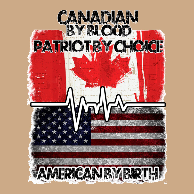 American By Birth Canadian By Blood Patriot By Choice Vintage Hoodie by Bettercallsaul | Teevron