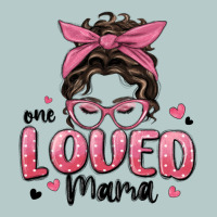 One Loved Mama Messy Bun Heavy Core Tee | Teevron