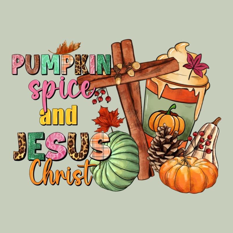 Pumpkin Spice And Jesus Christ Long Sleeve Tee by NancyCooperArtShop | Teevron