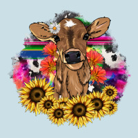 Baby Cow Flower Ladies Tee | Teevron