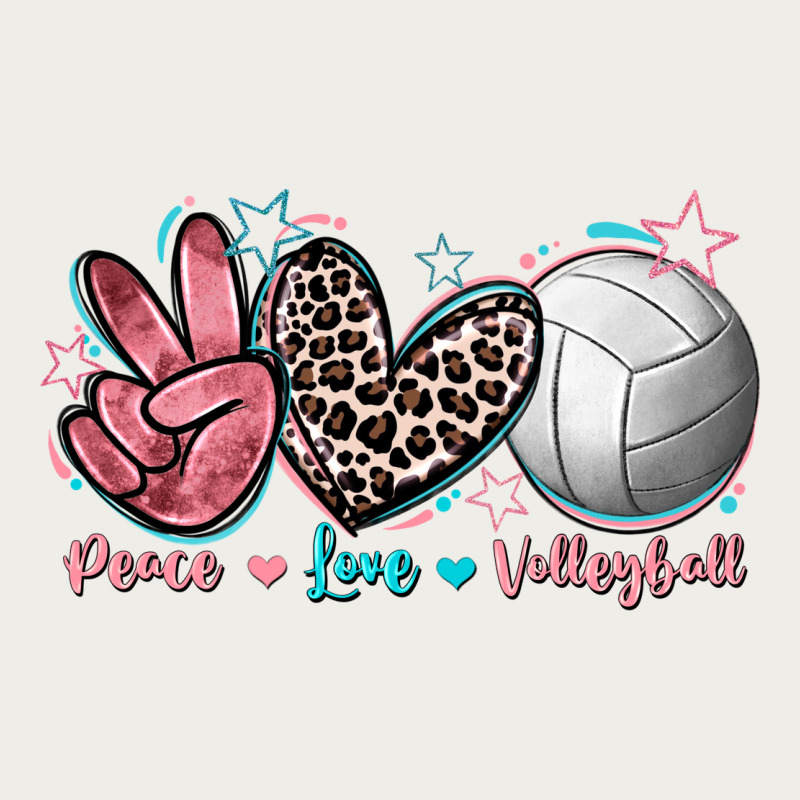 Peace Love Volleyball Zipper Hoodie by FaDigitalArtStudio | Teevron