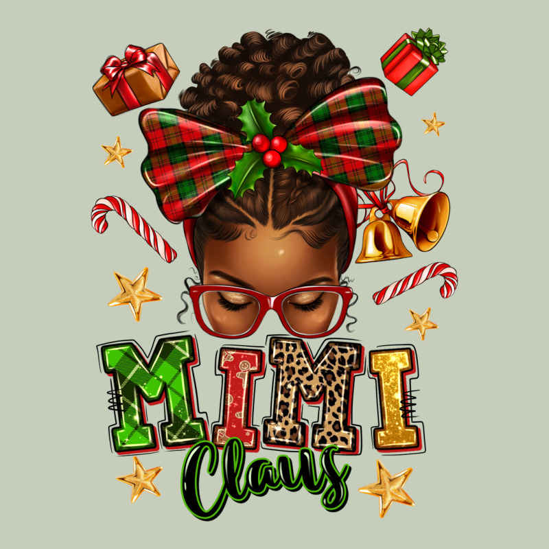 Mimi Claus Afro Messy Bun Long Sleeve Tee by texasbilliewilder | Teevron