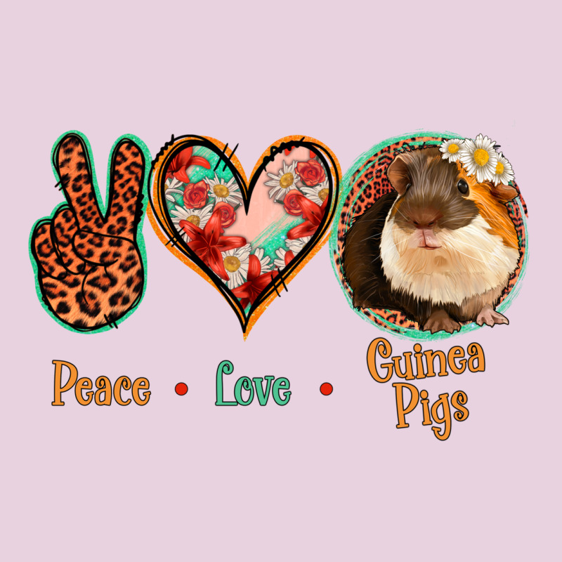 Peace Love Guinea Pigs Ladies Tee by Jasminsmagicworld | Teevron