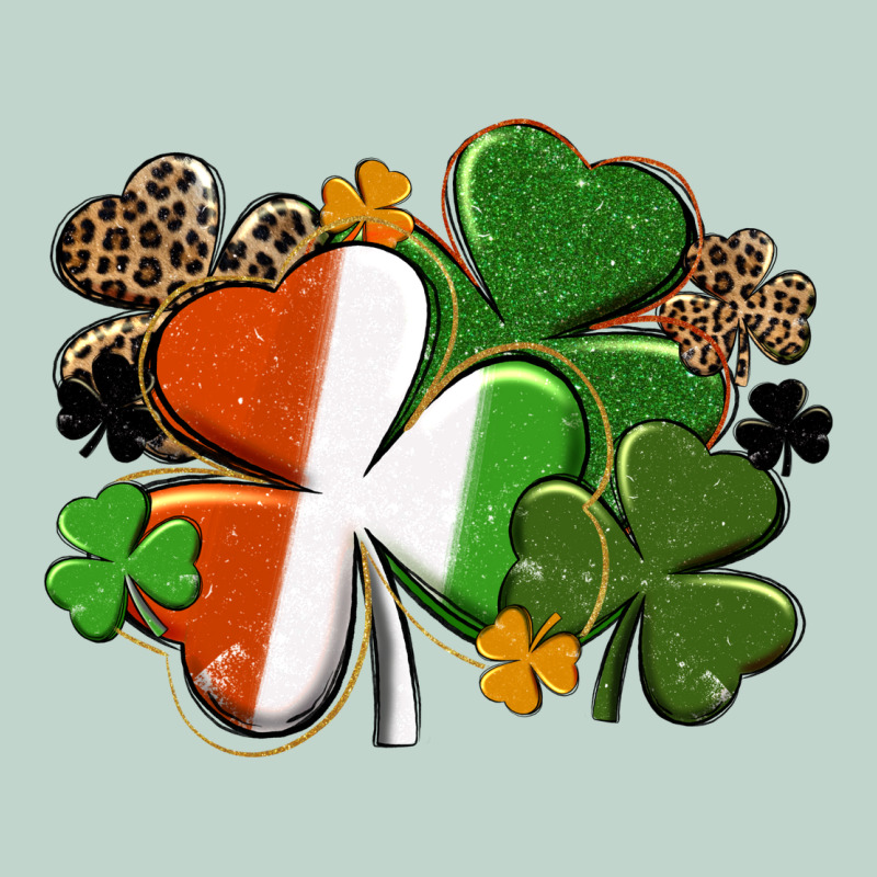 Irish Flag Shamrock St. Patricks Day Zipper Hoodie by FaDigitalArtStudio | Teevron