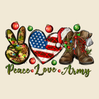 Peace Love Army Christmas Premium Tee | Teevron