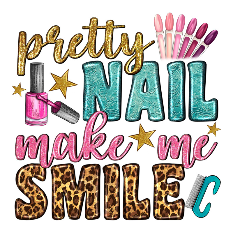 Pretty Nail Make Me Smile Bbs Zipper Hoodie by BundleAndBundleShop | Teevron
