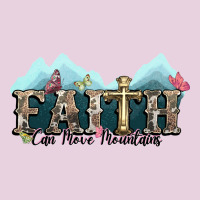 Faith Can Move Mountains Cross Ladies Tee | Teevron