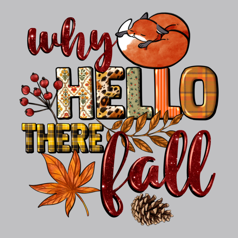 Why Hello There Fall Long Sleeve Tee by NancyCooperArtShop | Teevron