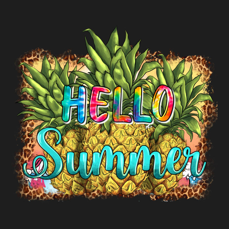 Hello Summer Pineapple Classic Tee by BarkalooDesign | Teevron