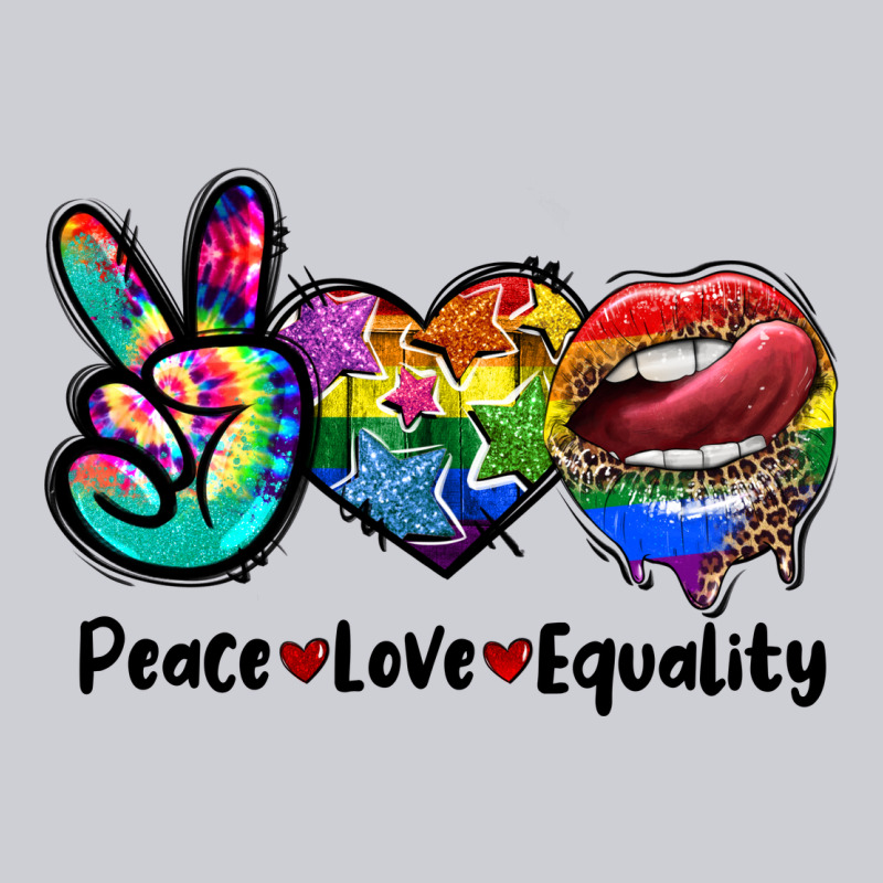 Peace Love Equality Lgbt+ Heavyweight Sweatshirt by CowGirlArtShop | Teevron