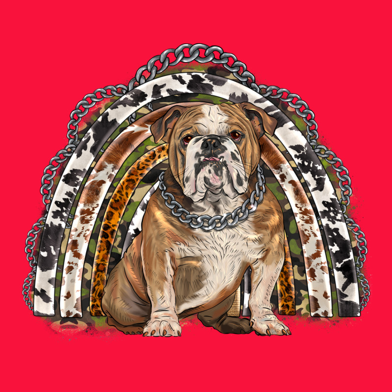 English Bulldog Rainbow Classic Tee by BarkalooDesign | Teevron