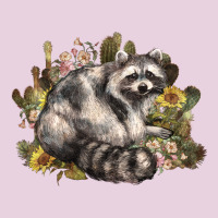 Floral Racoon Western Ladies Tee | Teevron