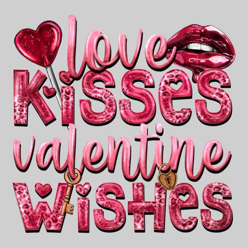Love Kisses Valentine Wishes Premium Tee by NancyCooperArtShop | Teevron