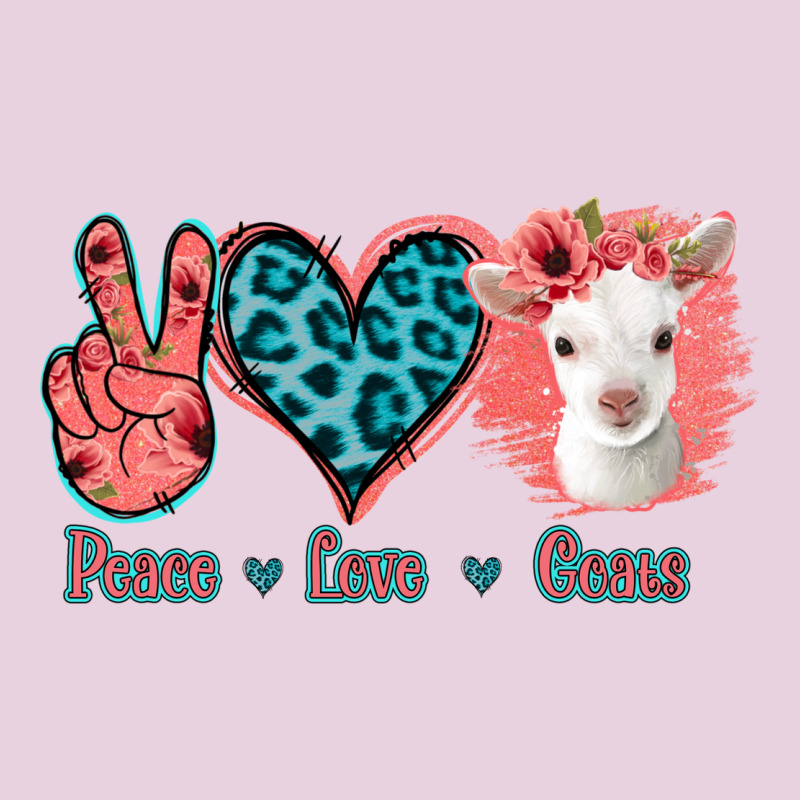 Peace Love Goats Ladies Tee by Jasminsmagicworld | Teevron