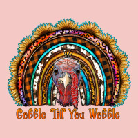 Gobble Till You Wobble Thanksgiving Rainbow Urban Heavy Tee | Teevron