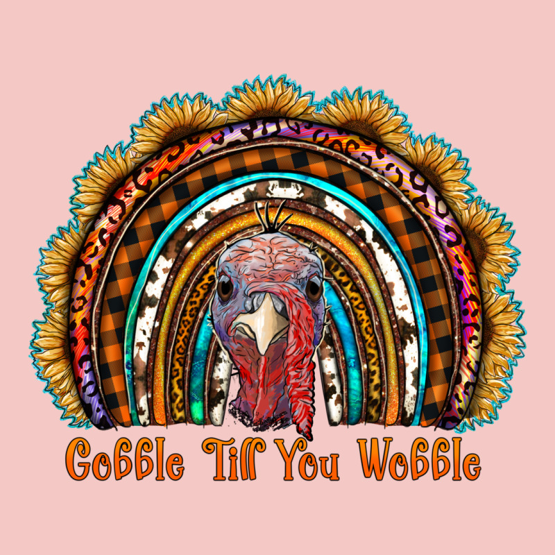 Gobble Till You Wobble Thanksgiving Rainbow Urban Heavy Tee by RanaPortraitStore | Teevron