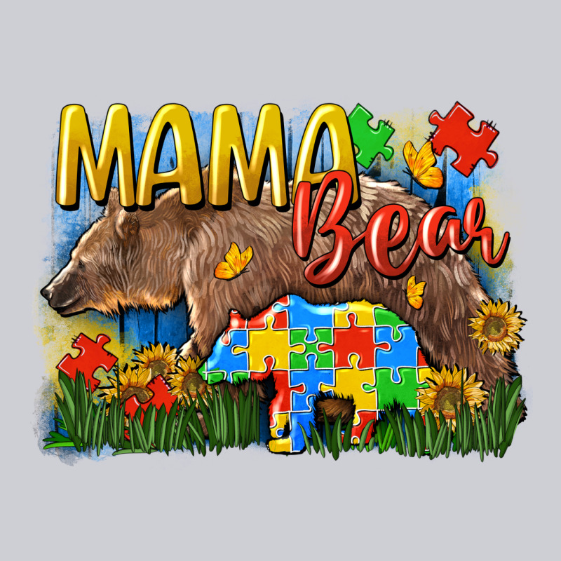 Mama Bear Autism Heavyweight Sweatshirt by CowGirlArtShop | Teevron