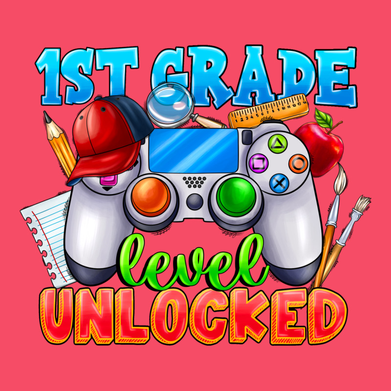 1st Grade Level Unlocked Premium Sweatshirt by CowhideDigitalArt | Teevron