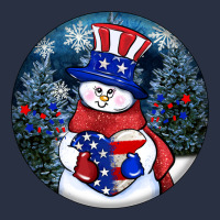 Patriotic Snowman Ornament 4th Of July Heavyweight Sweatshirt | Teevron
