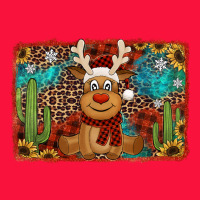 Western Christmas Reindeer With Background Classic Tee | Teevron