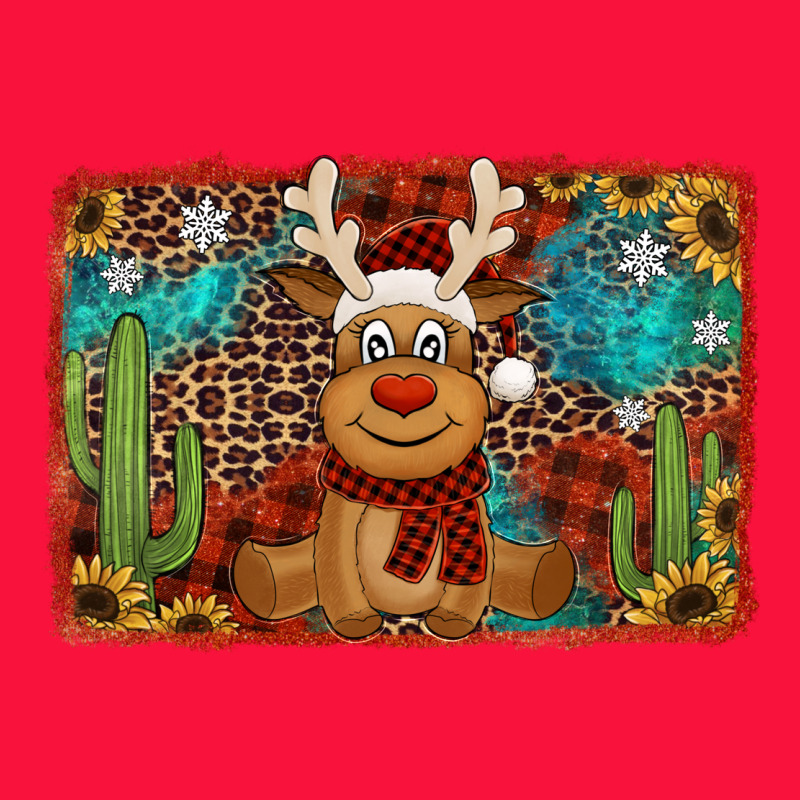 Western Christmas Reindeer With Background Classic Tee by Jasminsmagicworld | Teevron