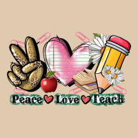 Peace Love Teach Heavyweight Sweatshirt | Teevron