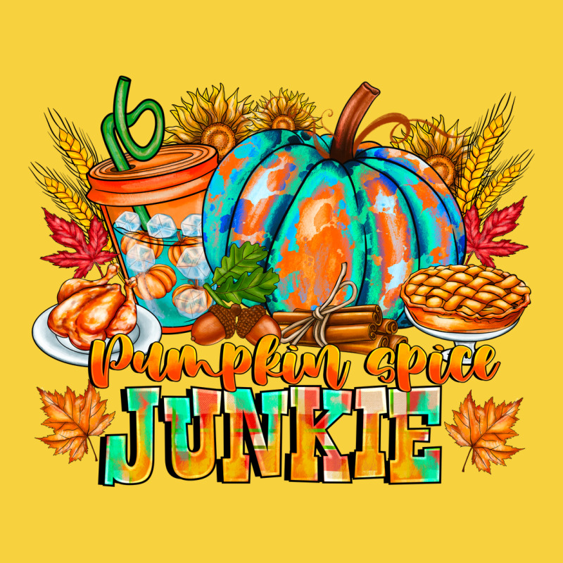 Pumpkin Spice Junkie Premium Sweatshirt by CowhideDigitalArt | Teevron