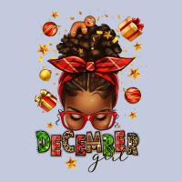 December Girl Christmas Afro Messy Bun Long Sleeve Tee | Teevron