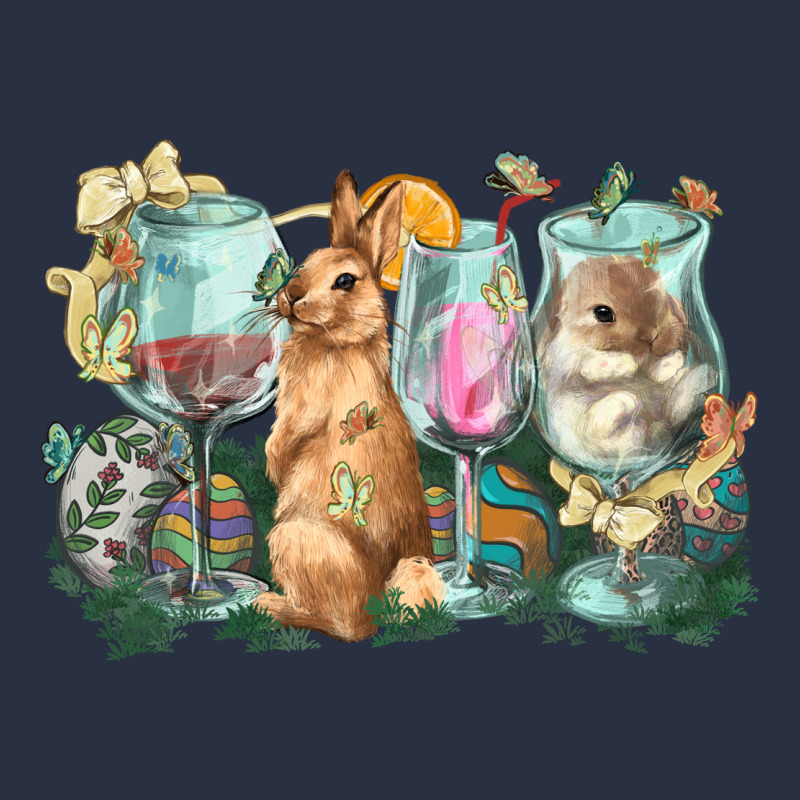 Easter Day Wine Glasses Bunny Heavyweight Sweatshirt by HowdyJamesFarm | Teevron