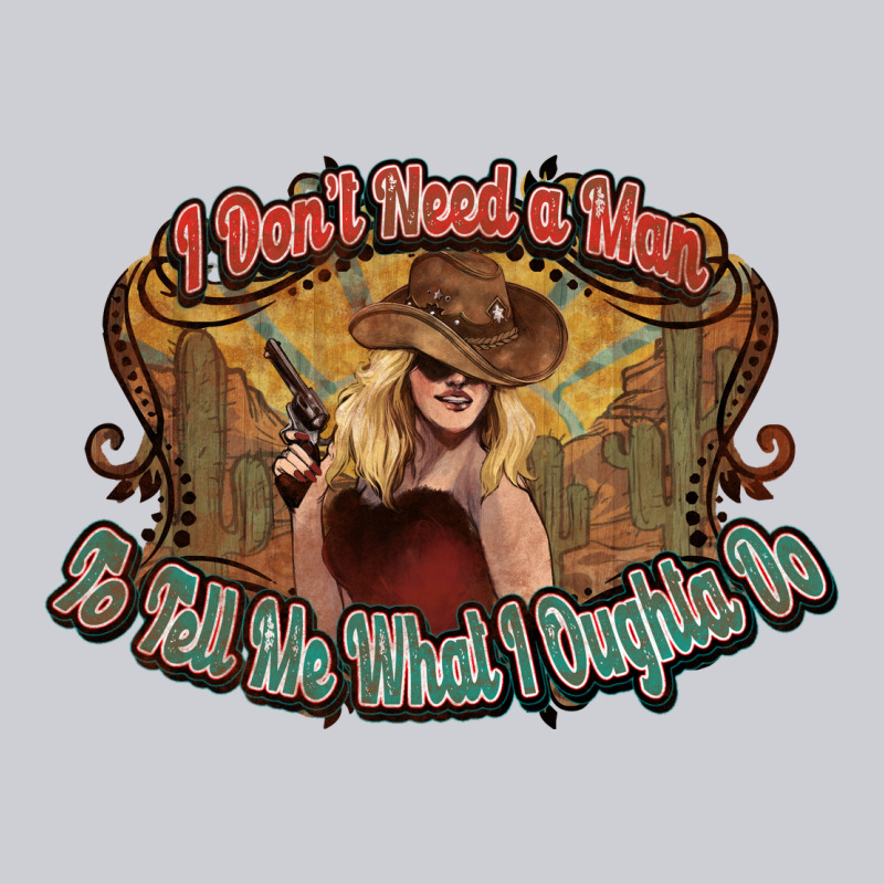 I Don't Need A Man Cowgirl Western Heavyweight Sweatshirt by HowdyJamesFarm | Teevron