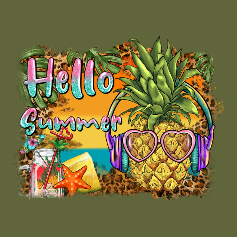 Hello Summer Pineapple Classic Tee by BarkalooDesign | Teevron