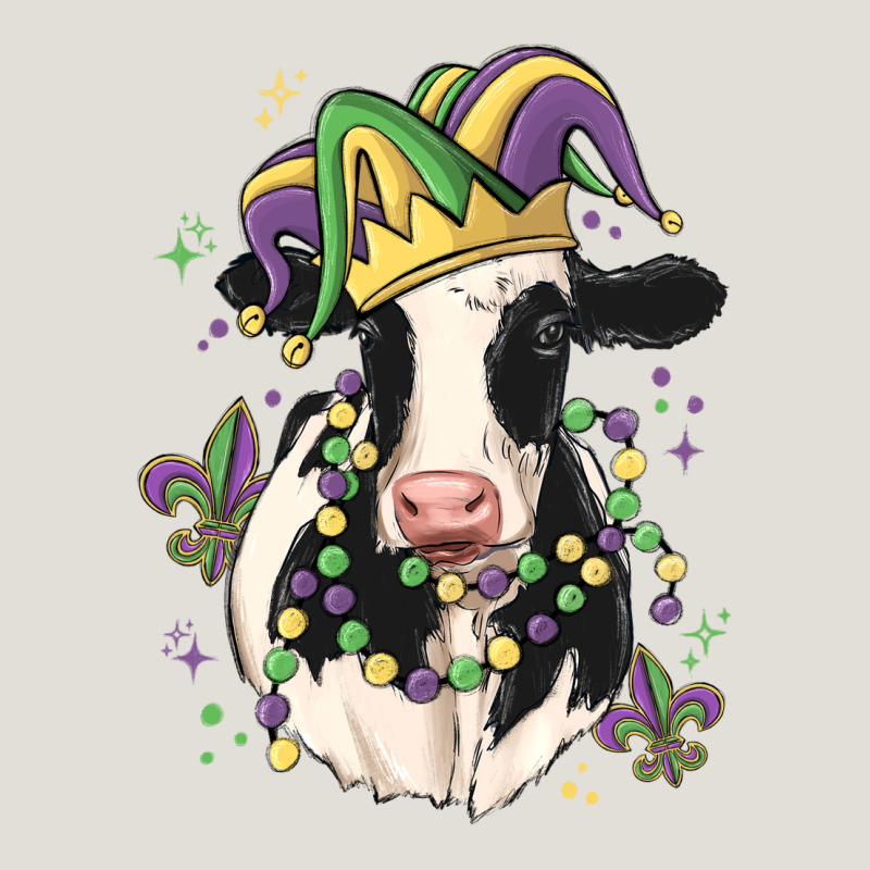 Mardi Gras Cow Heavy Core Tee by MaliasSmallBusiness | Teevron