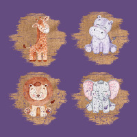 Safari Baby Animal Clipart Vintage Hoodie | Teevron
