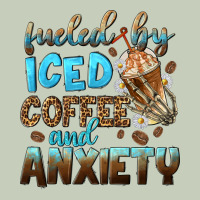 Fueled By Iced Coffee And Anxiety Ladies Tee | Teevron