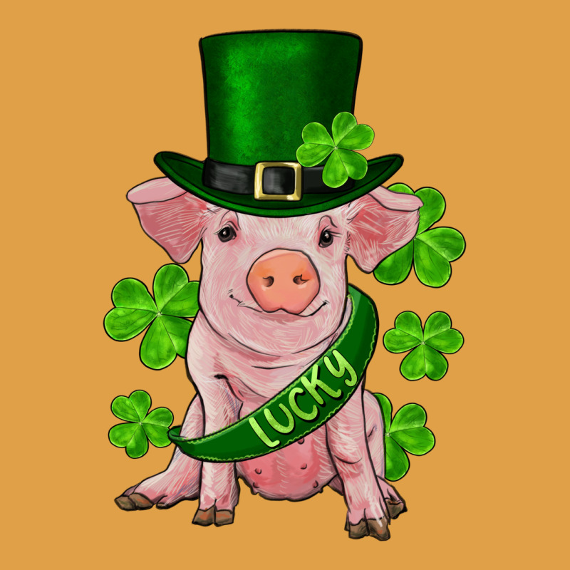 St. Patrick's Day Lucky Baby Pig Premium Hoodie by RanaPortraitStore | Teevron