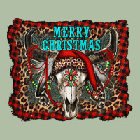 Merry Christmas Bull Skull Urban Heavy Tee | Teevron
