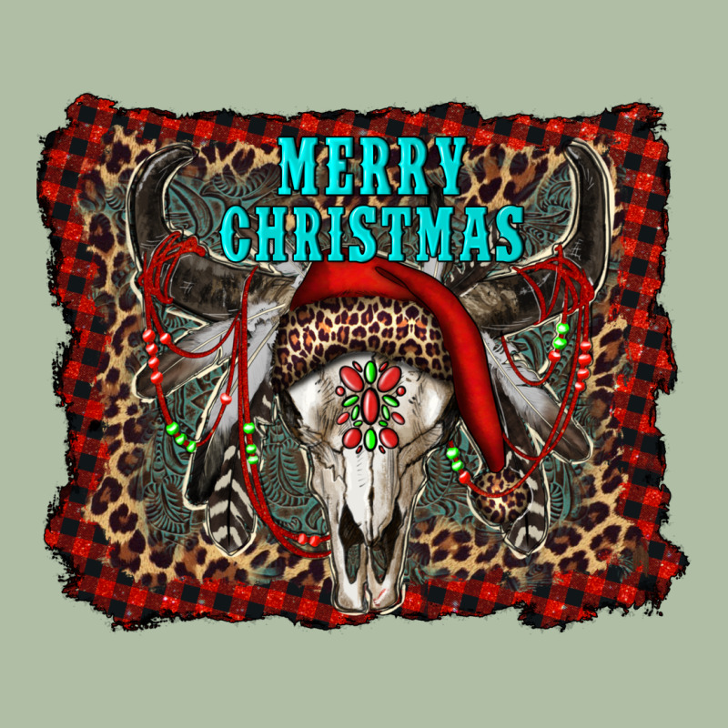 Merry Christmas Bull Skull Urban Heavy Tee by RanaPortraitStore | Teevron