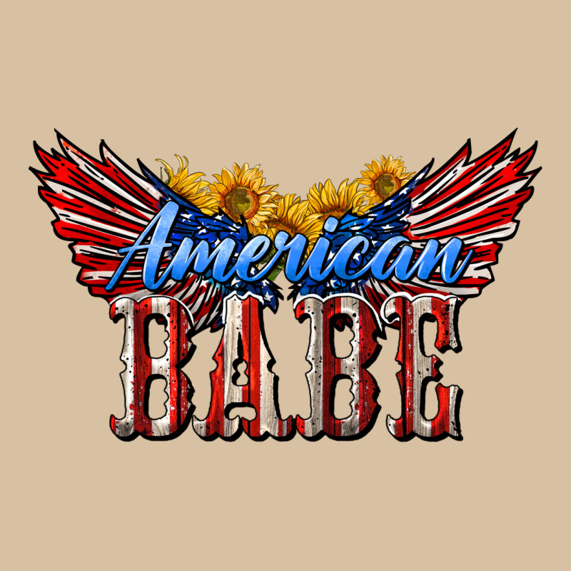 American Babe With Sunflowers Heavyweight Hoodie by LillyAllenDesigns | Teevron