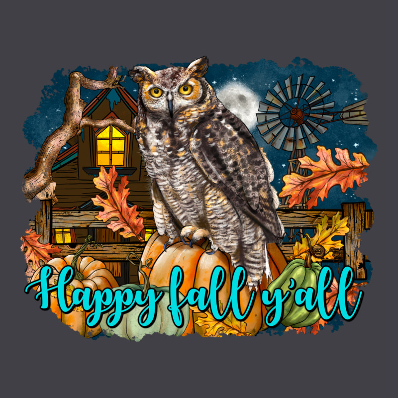 Happy Fall Y'all Owl Heavyweight Hoodie by LillyAllenDesigns | Teevron