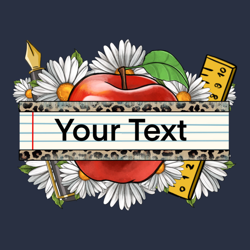 Floral Teacher Custom Name Heavyweight Sweatshirt by CowGirlArtShop | Teevron