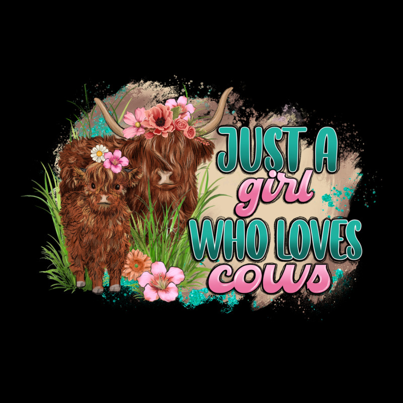 Just A Girl Who Loves Cows Heavy Core Tee by MaliasSmallBusiness | Teevron
