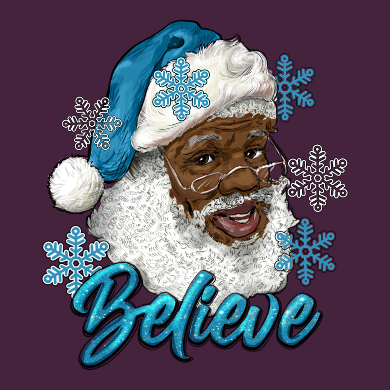 Winter Christmas African American Santa Believe Classic Tee by RanaPortraitStore | Teevron