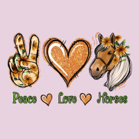 Peace Love Horses Ladies Tee | Teevron