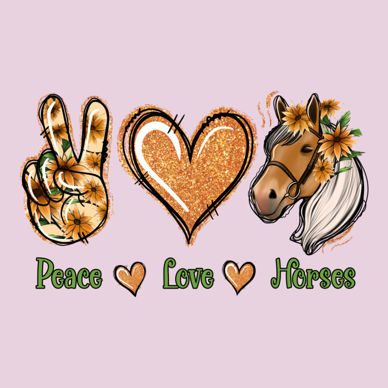 Peace Love Horses Ladies Tee by Jasminsmagicworld | Teevron