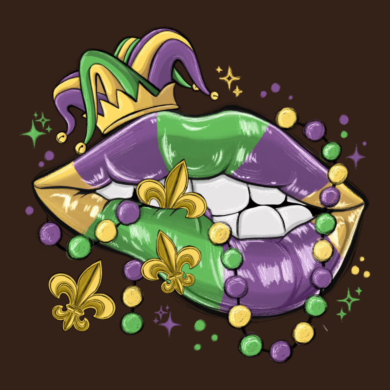 Mardi Gras Lips Heavy Core Tee by MaliasSmallBusiness | Teevron
