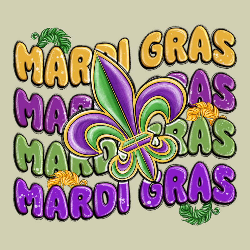 Mardi Gras With Fleur De Lis Heavy Core Tee by MaliasSmallBusiness | Teevron